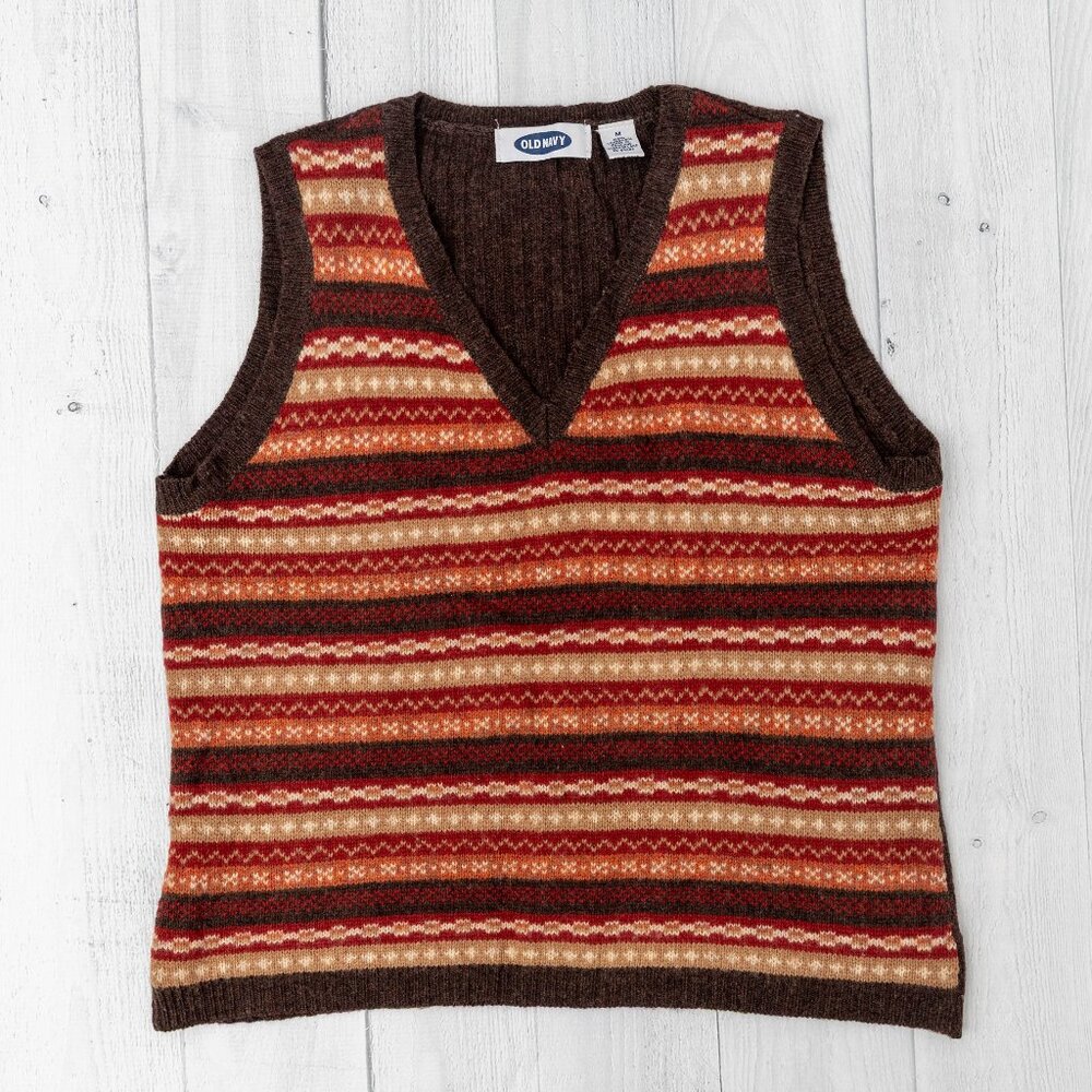 Old Navy Lambswool Vest Sweater - Vintage